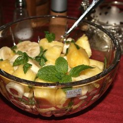 Minted Pineapple Banana Salad recipe