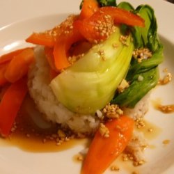 Steamed Vegetables With Honey Sesame Dressing recipe