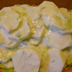 Cucumber And Sour Cream Salad recipe