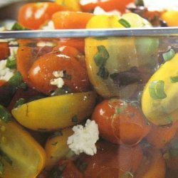 Cherry Tomatoe Basil And Feta Salad recipe
