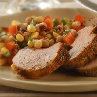 Roasted Pork And Black-eyed Pea Salad recipe