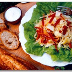 Grilled Pepper  Fennel Salad On Romaine recipe