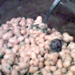 Warm Bean Salad With Fresh Herbs And Olives recipe