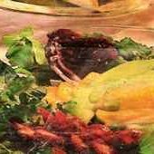 Fruit Radicchio And Arugula Salad With  Walnut Oil... recipe