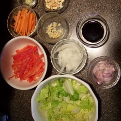 Margarita Shrimp With Fried Salad recipe