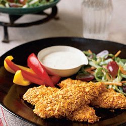 Crunchy Chicken Fingers With Coleslaw recipe