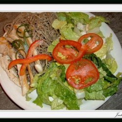 Asian Style Noodles And Garden Salad recipe