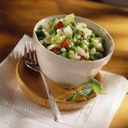 White Corn With Baby Peas Salad recipe