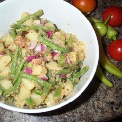 Warm Green Bean Potato Salad With Bacon recipe