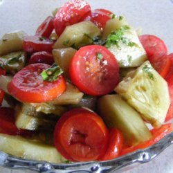 Tomato, Cucumber And Basil Salad recipe