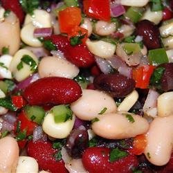 Four Bean Spicy Salad recipe