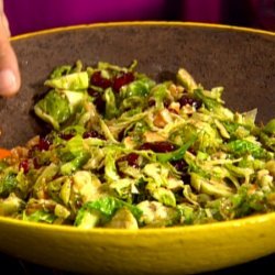 Crunchy Sweet Brussels Sprout Salad recipe