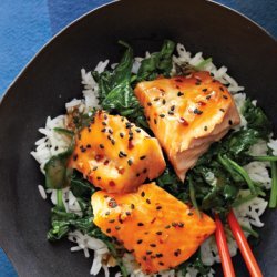 Asian Salmon Bowl with Lime Drizzle recipe