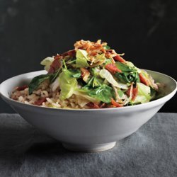 Stir-Fried Lettuces with Crispy Shallots recipe