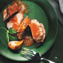 Roast Pork Tenderloin with Apricot-Miso Glaze recipe