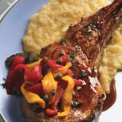 Veal Chops with Sherry Gastrique and Roasted Peperonata recipe