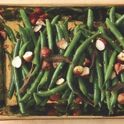 Green Beans with Blackened Sage and Hazelnuts recipe