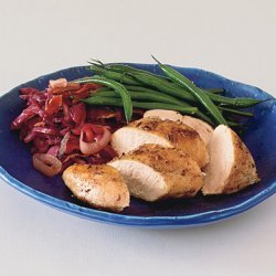 Caraway Chicken Breasts with Sweet-and-Sour Red Cabbage recipe