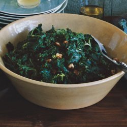 Kale with Panfried Walnuts recipe