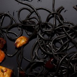 Black and Orange Halloween Pasta recipe