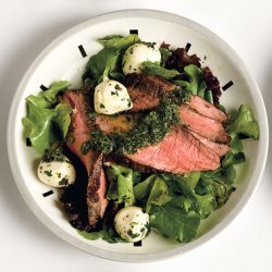 Flank Steak Salad with Chimichurri Dressing recipe