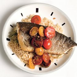 Rosemary Trout with Cherry-Tomato Sauce recipe