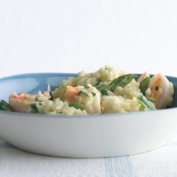 Lemony Risotto with Asparagus and Shrimp recipe