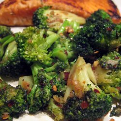 Roasted Broccoli with Garlic and Red Pepper recipe