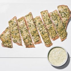 Roast Side of Salmon with Mustard, Tarragon, and Chive Sauce recipe