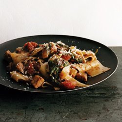 Pappardelle with Chicken and Mushroom Ragù recipe