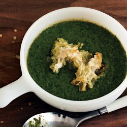 Lettuce Soup with Croutons recipe