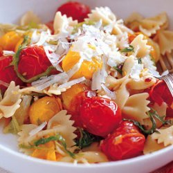 Farfalle with Wilted Frisée and Burst Tomatoes recipe