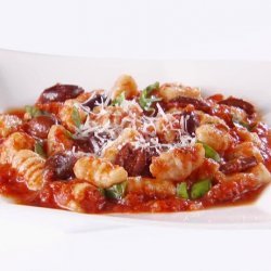 Gnocchi with Tomato, Basil, and Olives recipe