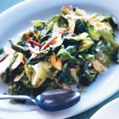 Wilted Escarole with Country Ham and Chiles recipe