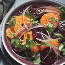Beet and Tangerine Salad with Cranberry Dressing recipe