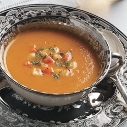 Spiced Carrot-Apple Soup with Fresh Mint recipe