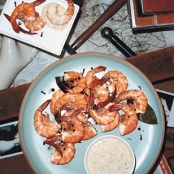 Peel-and-Eat Spiced Shrimp with Chipotle Remoulade recipe