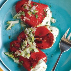 Piquillo Peppers Stuffed with Goat Cheese recipe