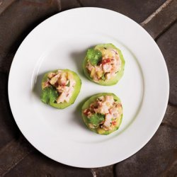 Lobster Salad on Cucumber Slices recipe