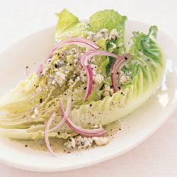 Romaine Wedges with Tangy Blue Cheese Vinaigrette recipe