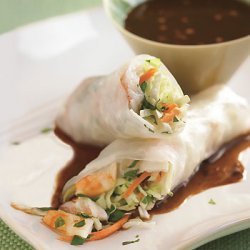 Shrimp Spring Rolls with Hoisin Dipping Sauce recipe