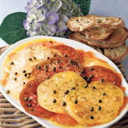 Tomato & Smoked Salmon Carpaccio recipe