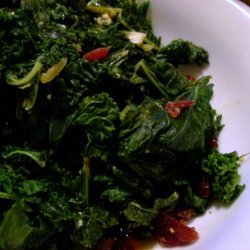 Garlic And Cranberry Sauteed Kale recipe
