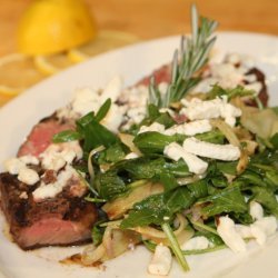 Crumbled Goat Cheese Ny Grilled Strip Steak Salad ... recipe