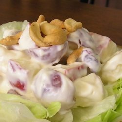 Banana Grape Waldorf Salad With Lime Cream recipe