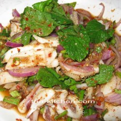 Larb Pla Meuk-spicy Squid Salad recipe