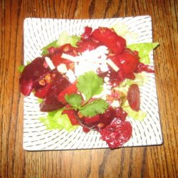 Red And Yellow Roasted Beet Salad recipe