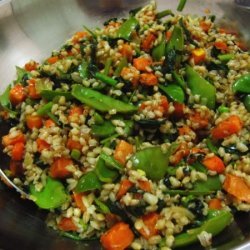 Roasted Veggies Barley Salad recipe