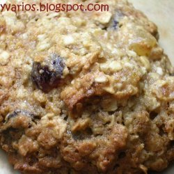 Chewy Oatmeal And Dried Fruit Cookies recipe
