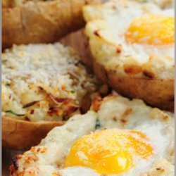 Easy Egg Twice Baked Potatoe recipe